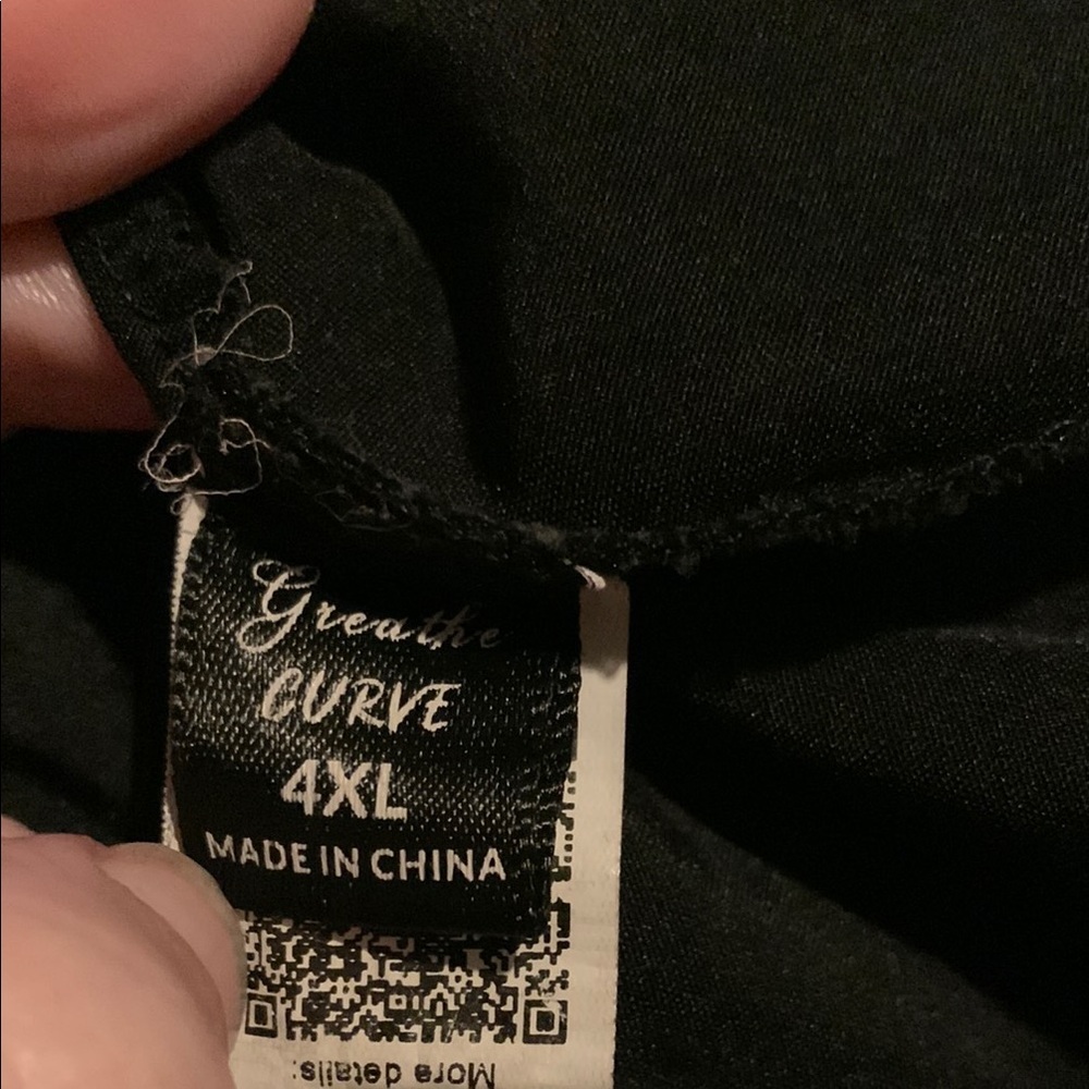 4X SHEIN Black Harem style drop crotch joggers elastic drawstring waist - Picture 4 of 5